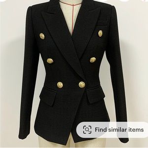 Black blazer balmain dupe